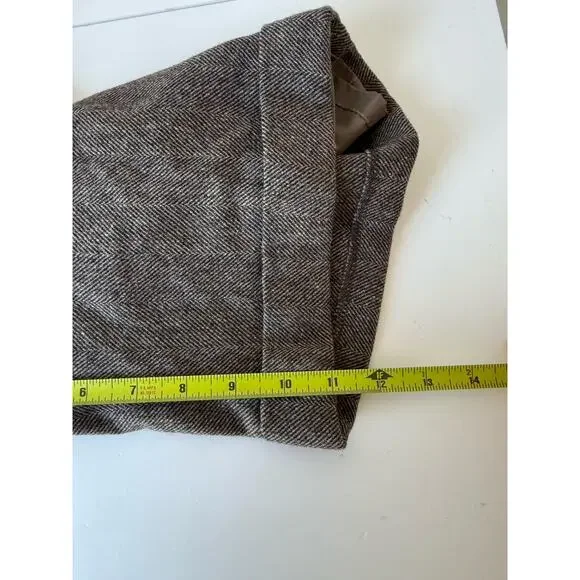 NEW Banana Republic 6 Herringbone Martin Fit Shorts 100% Wool Brown - Picture 8 of 8